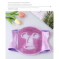 Grey Reusable Cooling Gel Bead Face Mask and Eye Mask Set - Soothing Therapy for Puffy Eyes, Headaches and Facial Relaxation