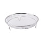 Silver 3-Pack Stackable Air fryer Racks - Food Grade Stainless Steel Multi-Layer Dehydrator & Crisper Tray Accessory