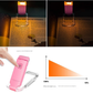2 Pcs Black USB Rechargeable Clip-on LED Book Light - 3 Color Modes & Dimmable Brightness for Eye-Caring Reading