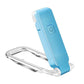 2 Pcs Blue USB Rechargeable Clip-on LED Book Light - 3 Color Modes & Dimmable Brightness for Eye-Caring Reading