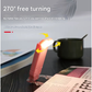 2 Pcs Blue USB Rechargeable Clip-on LED Book Light - 3 Color Modes & Dimmable Brightness for Eye-Caring Reading