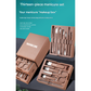 Green Premium 13-in-1 Manicure & Grooming Kit - Professional Carbon Steel Pedicure Set with Dual-Drawer Case & Mirror