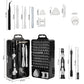 Red and Black Professional 115-in-1 Precision Screwdriver Set - Magnetic Repair Tool Kit for PC, Laptop, Phone & Electronics