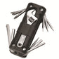 Black Versatile 16-in-1 Bike & Motorcycle Multi-Tool - Portable Repair Kit with Adjustable Wrench