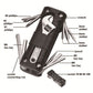 Black Versatile 16-in-1 Bike & Motorcycle Multi-Tool - Portable Repair Kit with Adjustable Wrench