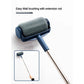 Dark Blue and Grey Pro Refillable Paint Roller Set with Extension Pole - No-Drip Easy Fill Wall Painting Tool Kit