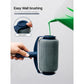 Dark Blue and Grey Pro Refillable Paint Roller Set with Extension Pole - No-Drip Easy Fill Wall Painting Tool Kit