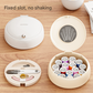 White Modern Compact Sewing Kit Organizer - All-in-One with Magnetic Needle Case