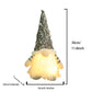 2 Pcs Grey Charming Light-Up Christmas Gnome - Festive Nordic Plush Holiday Decoration