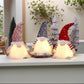 2 Pcs Grey Charming Light-Up Christmas Gnome - Festive Nordic Plush Holiday Decoration