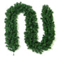 Classic Green Lush Artificial Christmas Garland - 2.7m Green Pine Vine with 280 Tips for Holiday Decor