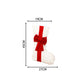 2 Pcs Red Stitching Green Bow Luxurious Velvet Christmas Stocking with Elegant Bow - Large 45cm Holiday Mantel Decoration