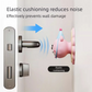 4 Pcs Brown Adorable Bear Wall Protector - Multi-Use Self-Adhesive Door Stopper Bumper