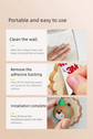 4 Pcs Yellow Adorable Bear Wall Protector - Multi-Use Self-Adhesive Door Stopper Bumper