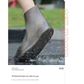 2 Pcs Size M Dark Grey Reusable Waterproof Shoe Covers - Heavy Duty Non-Slip Rain Boot Protectors