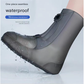 2 Pcs Size 2XL White Reusable Waterproof Shoe Covers - Heavy Duty Non-Slip Rain Boot Protectors