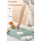 Dark Blue 3-Piece Silicone Baking Set - Non-Stick Pastry Mat with Measurements, Rolling Pin & Dough Scraper