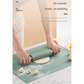 Green 3-Piece Silicone Baking Set - Non-Stick Pastry Mat with Measurements, Rolling Pin & Dough Scraper