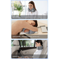 Blue Press-Pump Inflatable Travel Pillow - Ultra-Lightweight Ergonomic 360° Neck Support