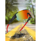Pink Temples and Colorful Lenses Unisex Sport Cycling Sunglasses - Lightweight Wraparound Eyewear for Running & Outdoor Activities