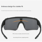 Pink Temples and Colorful Lenses Unisex Sport Cycling Sunglasses - Lightweight Wraparound Eyewear for Running & Outdoor Activities