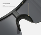 Black Temples and Orange Lenses Unisex Sport Cycling Sunglasses - Lightweight Wraparound Eyewear for Running & Outdoor Activities