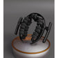 Black 360° Wrap-Around Muscle Roller - 28-Wheel Massager for Legs, Arms & Calves