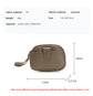 Purple Womens Compact PU Leather Coin Purse - Stylish Mini Wallet Wristlet with Card Holder and Key Ring