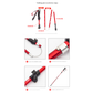 Long Black Ultralight Foldable Hiking Pole - Adjustable Aluminium Trekking Stick with EVA Grip for Outdoor Walking & Climbing