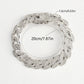 Silver 16mm Iced Out Cuban Link Bracelet - Heavy Paved Rhinestone Hip Hop Chain for Men