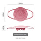 Small Pink Flexible Silicone Steamer Basket with Heat-Resistant Handles - Food-Grade Vegetable Steamer Insert for Pots & Pans