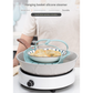 Small Pink Flexible Silicone Steamer Basket with Heat-Resistant Handles - Food-Grade Vegetable Steamer Insert for Pots & Pans