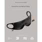 Grey 2-in-1 Blackout Sleep Mask with Integrated Noise Reducing Earplugs for Undisturbed Rest