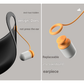 Grey 2-in-1 Blackout Sleep Mask with Integrated Noise Reducing Earplugs for Undisturbed Rest