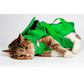 Size M Green Multi-Functional Cat Grooming Bag - Anti-Scratch Restraint Pouch for Nail Trimming and Vet Visits