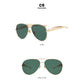 Style C5 Gold Frame Green Lenses Chic Oversized Aviator Sunglasses - Retro Metal Frame with UV400 Protection for Women