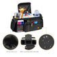 Black and Gray Stitching Universal Stroller Organiser Caddy with Insulated Cup Holders and Detachable Wristlet