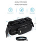 Grey and Black Stitching Universal Stroller Organiser Caddy with Insulated Cup Holders and Detachable Wristlet