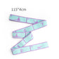 Blue and Purple 9-Loop Yoga Stretch Strap - Numbered Band for Flexibility and Physical Therapy
