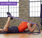 Blue and Purple 9-Loop Yoga Stretch Strap - Numbered Band for Flexibility and Physical Therapy