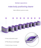 Purple 9-Loop Yoga Stretch Strap - Numbered Band for Flexibility and Physical Therapy
