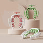 Pink and White Removable Adjustable Wrap-Around Muscle Roller - 11-Wheel Deep Tissue Massager for Legs, Arms & Body