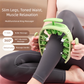 Pink and White Removable Adjustable Wrap-Around Muscle Roller - 11-Wheel Deep Tissue Massager for Legs, Arms & Body