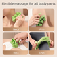 Pink and White Removable Adjustable Wrap-Around Muscle Roller - 11-Wheel Deep Tissue Massager for Legs, Arms & Body