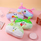 Beige and Light Green Hair Cute Plush Monster Pencil Case - Fluffy Stationery Pouch with DIY Styleable Hair for Kids