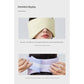 Black Reversible All-Season Sleep Mask - Cooling & Warming with Sound Muffling Ear Covers Function