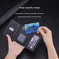 Grey 3-in-1 Magnetic Wallet for MagSafe - Slim PU Leather Card Holder with Kickstand