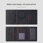 Khaki 3-in-1 Magnetic Wallet for MagSafe - Slim PU Leather Card Holder with Kickstand