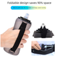 Yellow Collapsible Handheld Running Flask - 350ml Lightweight Silicone Water Bottle with Bite Valve