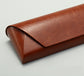 2 Pcs Brown Vintage Style PU Leather Eyewear Case - Protective Hard Shell with Soft Lining